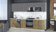 Миниатюра изображения товара Кухонный гарнитур Интерлиния Мила Gloss 3.0-ПМ4 (дуб вотан/серый/белый гранит)