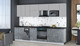 Миниатюра изображения товара Кухонный гарнитур Интерлиния Мила Gloss 3.0-ПМ4 (керамика/грей/кастилло темный)