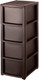 Миниатюра изображения товара Комод пластиковый El Casa Elegance 4-х секционный / 640542 (коричневый)