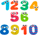 Миниатюра изображения товара Набор стикеров для ванной Крошка Я Цифры / 3295760