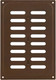 Миниатюра изображения товара Решетка вентиляционная Нора-М 165x240 с заслонкой / 19373 (шоколадный бархат)