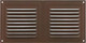 Миниатюра изображения товара Решетка вентиляционная Нора-М 100x200 с сеткой / 19388 (шоколадный бархат)