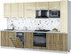 Миниатюра изображения товара Кухонный гарнитур Интерлиния Мила Gloss 3.2-ПМ4 (дуб вотан/ваниль глянец/серый каспий)