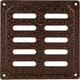 Миниатюра изображения товара Решетка вентиляционная Нора-М 160x160 с заслонкой / 19366 (кожа/медь)