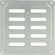 Миниатюра изображения товара Решетка вентиляционная Нора-М 160x160 с заслонкой / 7009 (хром)