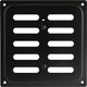 Миниатюра изображения товара Решетка вентиляционная Нора-М 160x160 с заслонкой / 18323 (черный)