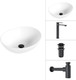 Миниатюра изображения товара Умывальник со смесителем Lauter 21652 + Moon 21СК8691BS + сифон 21635B + дон.клапан 21190B (черный матовый)