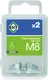 Миниатюра изображения товара Гайка ЕКТ М 8 DIN 1587 / B006699 (2шт)