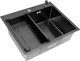Миниатюра изображения товара Мойка кухонная Arfeka ECO AR 60x50+CL AR G+DS AR (черный, с дозатором и коландером)