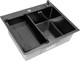 Миниатюра изображения товара Мойка кухонная Arfeka ECO AR 60x50+CL AR G+DS AR Decor Millet (черный, с дозатором и коландером)
