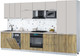 Миниатюра изображения товара Кухонный гарнитур Интерлиния Мила Gloss 3.5-ПМ4 (дуб вотан/кашемир/бискайская сосна)