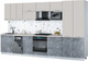 Миниатюра изображения товара Кухонный гарнитур Интерлиния Мила Gloss 3.5-ПМ4 (керамика/кашемир/травертин серый)