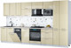Миниатюра изображения товара Кухонный гарнитур Интерлиния Мила Gloss 3.6-ПМ4 (ваниль глянец/ваниль глянец/травертин серый)