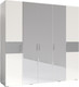 Миниатюра изображения товара Шкаф ФорестДекоГрупп Вена 5-х створчатый (белый/серый)