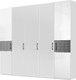 Миниатюра изображения товара Шкаф ФорестДекоГрупп Вена 5-х створчатый (белый/серый)
