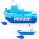 Миниатюра изображения товара Набор игрушек для ванной Полесье №402: буксир Лагуна и кораблик №4 / 61175 (синий/голубой)