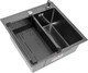 Миниатюра изображения товара Мойка кухонная Arfeka ECO AR 50x50+CL AR G+DS AR (черный, с дозатором и коландером)