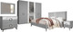 Миниатюра изображения товара Комплект мебели для спальни ФорестДекоГрупп Никея 6 180 (серая)