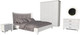 Миниатюра изображения товара Комплект мебели для спальни ФорестДекоГрупп Опера 4.1 (белый/белый)