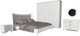 Миниатюра изображения товара Комплект мебели для спальни ФорестДекоГрупп Опера 5.1 (белый/белый)