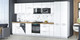 Миниатюра изображения товара Кухонный гарнитур Интерлиния Мила Gloss 3.8-ПМ4 (белый/белый/дуб бунратти)