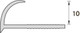 Миниатюра изображения товара Уголок под плитку Ideal Наружный 8мм 151 (песок бежевый)