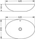 Миниатюра изображения товара Умывальник со смесителем Lauter 21709 + Moon 21СК8691BS + сифон 21635B + дон.клапан 21190B (черный матовый)