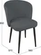 Миниатюра изображения товара Стул ТриЯ Боско Dream Grafit (черный муар/темно-серый)
