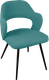 Миниатюра изображения товара Стул ТриЯ Сиэтл Dream Mint (черный муар/бирюзовый)