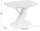 Миниатюра изображения товара Обеденный стол ТриЯ Гарда Тип 1 (белый/стекло матовое белое)