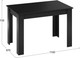 Миниатюра изображения товара Обеденный стол ТриЯ Промо Тип 2 (черный/черный)