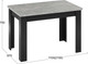 Миниатюра изображения товара Обеденный стол ТриЯ Промо тип 4 (черный/ателье светлый)