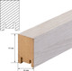 Миниатюра изображения товара Рейка интерьерная Стильный Дом 2700х35х22 (ясень белый)