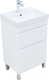 Миниатюра изображения товара Тумба под умывальник Aquanet Слим 50 2ящ / 346041 (белый сатин)