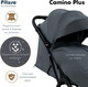 Миниатюра изображения товара Детская прогулочная коляска Pituso Camino + чехол на ножки / Q-5 (графит)