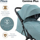 Миниатюра изображения товара Детская прогулочная коляска Pituso Camino + чехол на ножки / Q-5 (зеленый)