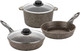 Миниатюра изображения товара Набор кухонной посуды Elan Gallery 120310+3 (коричневый опал)