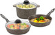 Миниатюра изображения товара Набор кухонной посуды Elan Gallery 120310+3 (коричневый опал)