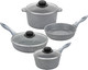 Миниатюра изображения товара Набор кухонной посуды Elan Gallery 120558+4 (серый мрамор)