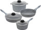 Миниатюра изображения товара Набор кухонной посуды Elan Gallery 120560+4 (серый мрамор)