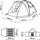 Миниатюра изображения товара Палатка RSP Outdoor Narle 4 / TA-NA-4-B (синий)
