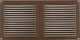 Миниатюра изображения товара Решетка вентиляционная Нора-М 150x300 с сеткой / 19408 (шоколадный бархат)