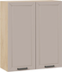 Миниатюра изображения товара Шкаф навесной для кухни ТриЯ Лорас 1ВВ8 с двумя дверями (дуб крафт золотой/холст латте)