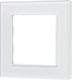 Миниатюра изображения товара Рамка для выключателей и розеток Arlight FRM-GLARE-GS-1-WH / 043786