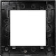 Миниатюра изображения товара Рамка для выключателей и розеток Arlight FRM-GLARE-GS-1-BK / 043787