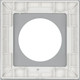 Миниатюра изображения товара Рамка для выключателей и розеток Arlight FRM-GLARE-GC-1-WH / 043832