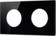 Миниатюра изображения товара Рамка для выключателей и розеток Arlight FRM-GLARE-GC-2-BK / 043836