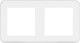 Миниатюра изображения товара Рамка для выключателей и розеток Arlight FRM-VERSA-PL-2-WH / 043776
