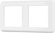 Миниатюра изображения товара Рамка для выключателей и розеток Arlight FRM-VERSA-PL-2-WH / 043776