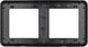Миниатюра изображения товара Рамка для выключателей и розеток Arlight FRM-VERSA-PL-2-BK / 043778